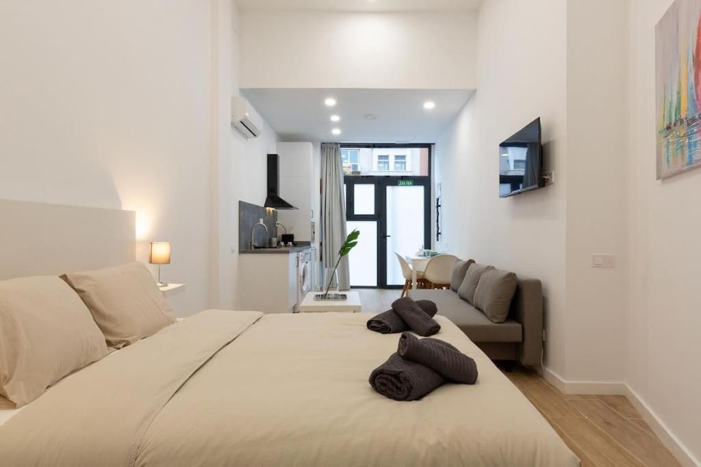 瓦伦西亚Nuevo Loft En Playa Y Cerca Del Centro, Ac Y Wifi公寓 外观 照片